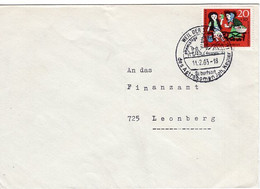 53558 - Bund - 1963 - 20Pfg Schneewittchen EF A Bf WEIL DER STADT -> Leonberg - Cuentos, Fabulas Y Leyendas