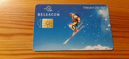 Phonecard Belgium - Sport, Skiing - Con Chip