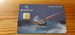 Phonecard Belgium - Sport, Surfing - Con Chip