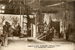 Clérieux * Intérieur Atelier Commerce De Bois Fernand REY * Scierie Métier - Autres & Non Classés