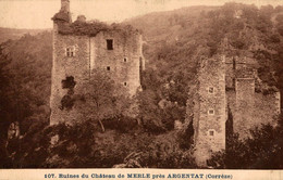 Ruines Du Château De Merle Près Argentât - Argentat