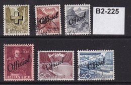 Switzerland 1938-50 6 Official Values - Officials