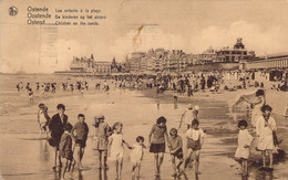 CPA - BELGIQUE - OSTENDE - Les Enfant à La Plage - Animée - Oostende