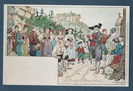 ⭐ France - Carte Postale - Paul Kauffmann - Les Pèlerins De Sainte Odile - Usages Et Costumes D'Alsace ⭐ - Kauffmann, Paul