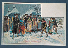 ⭐ France - Carte Postale - Paul Kauffmann - Noel - La Messe De Minuit - Usages Et Costumes D'Alsace ⭐ - Kauffmann, Paul