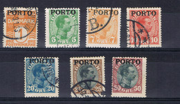 C 342 ++ DENMARK DÄNEMARKEN DENEMARKEN PORTO 1921 MHL 1-7 USED - Postage Due