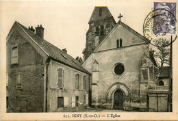 Igny * La Place De L'église Du Village - Igny