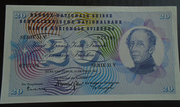 SWITZERLAND SUISSE  , P 46i, 20 Francs, 1961, UNC - Suisse