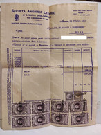 Italy Italia Invoice Fattura MARSCIANO (Perugia) Società Anonima Laterizi S. MARIA DEGLI ANGELI 1933 - Italia