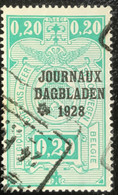 België - Belgique - C10/39 - (°)used - 1928 - Michel 2 - Rijkswapen In Ovaal - Zeitungsmarken [JO]