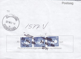 Denmark Regning Manglende Porto Bill TAXE Postage Due France Line Cds DRAGØR POSTKONTOR 1994 Postsag 3-Stripe Cz. Slania - Storia Postale