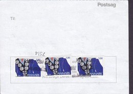 Denmark Regning Manglende Porto Bill TAXE Postage Due England Line Cds. KIRKESTRÆDES POSTKONTOR Holstebro 1994 Postsag - Covers & Documents