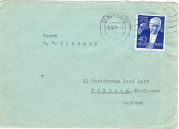 53621 - Berlin - 1955 - 40Pfg Richard Strauss EF A Bf BERLIN -> Grossbritannien - Musique