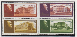 Sowjet-Unie USSR Jaar 1988 Michel-nr. 5817/5820 Viererblock ** - Otros & Sin Clasificación