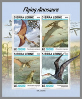 SIERRA LEONE 2022 MNH Flying Dinosaurs Flugsaurier Dinosaures Volants M/S - OFFICIAL ISSUE - DHQ2229 - Prehistorisch
