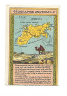 Chromo ASIE Sibérie Russia Géographie Universelle Pub: Chocolat LOUIT 95 X 62 Trace De Colle Dos Bien - Louit