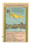 Chromo Europe Tchecoslovaquie Géographie Universelle Pub: Chocolat LOUIT 95 X 62 Trace De Colle Dos Bien - Louit