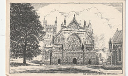 EXETER CATHEDRAL - WEST FRONT - Exeter