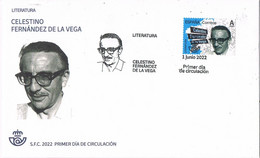 45960.  Carta LUGO 2022. Tema Literatura. Celestino Fernandez De La Vega - Brieven En Documenten