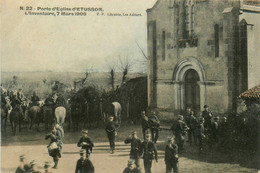 étusson * Place Et Porte De L'église * Inventaire Le 7 Mars 1906 * Grève Manifestation - Autres & Non Classés
