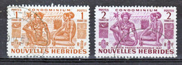 Nouvelles Hébrides 152/153 Indigènes Oblitéré Used Cote 52 - Oblitérés