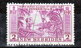 Nouvelles Hébrides 195 Noix De Coco Oblitéré Used Cote 15 - Usados