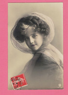 XA1018 JEUNE FILLE  FILLETTE , ENFANT, GIRL ,FAMOUS  GRETE REINWALD PINK LACE VEIL - Portraits