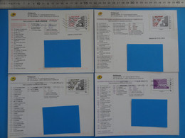 ** Lot De 4 ENTIERS ** Programme Philaposte 2010, 2011, 2014 - Prêts-à-poster: TSC Et Repiquages Semi-officiels