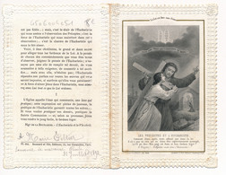 Image Pieuse Letaillé Pl. N°644 Les Préceptes Et L'Eucharistie Livret De 4 Pages - Andachtsbilder