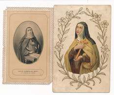 Lot De 2 Images Pieuses SAINTE THERESE DE L'ENFANT JESUS - Images Religieuses