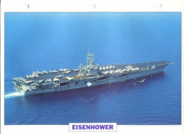 Etats Unis 1975 - Porte-avions Nucléaire EISENHOWER - Boats