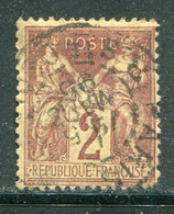FRANCE- Y&T N°85- Oblitéré - 1876-1898 Sage (Tipo II)