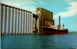 Minnesota Duluth-Superior Harbor Freighter Federal Pioneer Loading Grain - Duluth