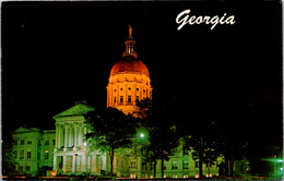Georgia Atlanta State Capitol Building At Night - Atlanta