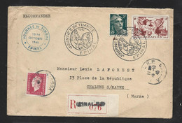 Enveloppe Recom   EPINAL  Journée Du Timbre 1945  Gandon  Dulac - Other & Unclassified