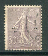 FRANCE- Y&T N°133- Oblitéré Et Perforé - Used Stamps