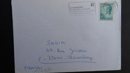 LETTRE Pour La FRANCE TP 8F OBL.MEC.4 3 81 LUXEMBOURG 1 La Vie Est Belle! Pourquoi La Raccourcir! Limitez Votre Consomma - Storia Postale