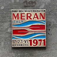 Badge Pin ZN011888 - Rowing Kayak Canoe Italy Merano World Championship 1971 - Kanu