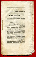 1834 - Lettre Ouverte Pour Un Litige Concernant La Formation, Pendant La Foire De Guibray,  D'une Société D'Agriculture - Historical Documents
