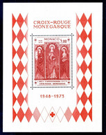 1973 MONACO BF 5 MNH ** Croce Rossa - Blocchi