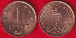 Netherlands Antilles 1 Cent 1978 Km#8 "Juliana" UNC - Antille Olandesi