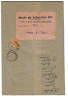 PARIS RP PERIODIQUES 38 Bande Journal Et Anales Labo CLIN 5c Semeuse Orange Yv 158 Ob 11 7 1924 - Covers & Documents