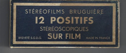 50 - LE MONT St MICHEL -Boite Stéréofilms Bruguière De 12 Positifs - Cartes Stéréoscopiques