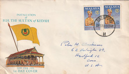 Malaysia Kedah 1959 FDC Mailed - Kedah