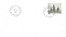 Sweden 1966 Ship Burial, "Ales Stenar", Ship Grave From The Bronze Age Near Kaseberga Mi 552, FDC - Cartes-maximum (CM)