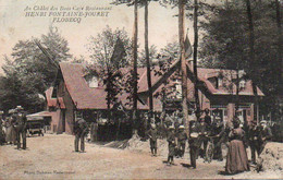 Flobecq Au Chalet Des Bois Café Restaurant Henri Fontaine-Jouret Super Animée Carte Colorisée Voyagé En 1909 - Flobecq - Vloesberg