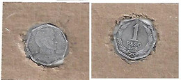 2005 Chile Moneda De $1 Plateada Octogonal 1v. - Chile