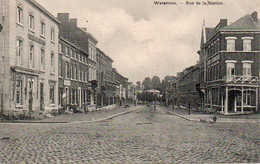 Waremme   Rue De La Station Voyagé En 1908 - Waremme
