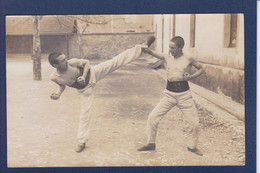 CPA Martiaux Force Lutte Boxe Savavate Carte Photo Voir Dos Nimes Avignon Alès Cette Carpentras - Artes Marciales