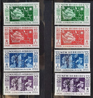 Nouvelles Hébrides 1956 N°167/74 **TB Cote 22€ - Nuovi